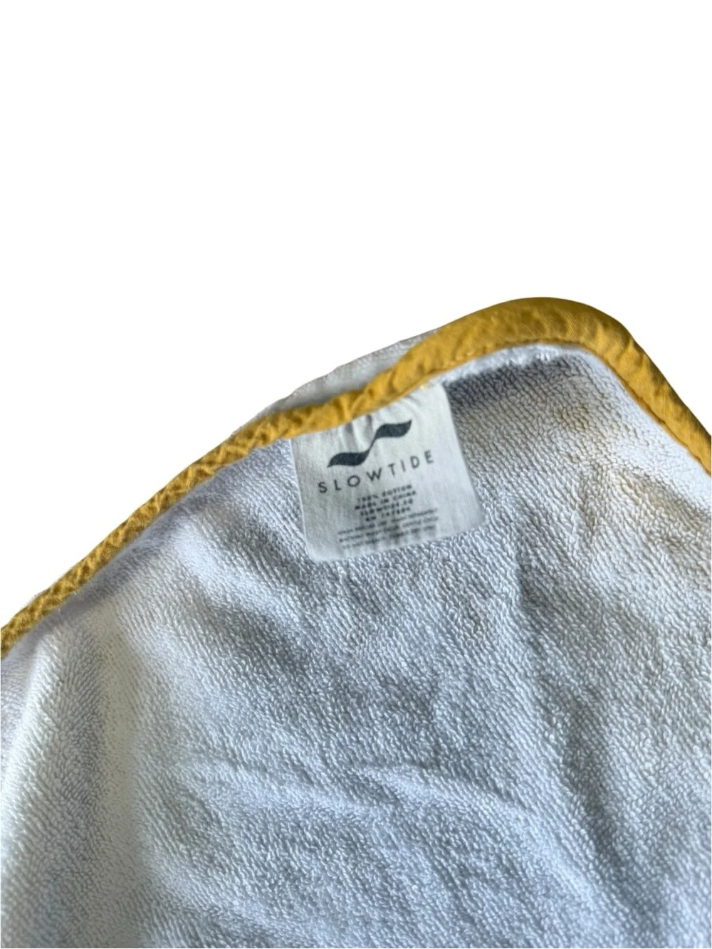 Slowtide Coors Banquet Logo Beach Towel 100% Cotton 30x60 Gold/White